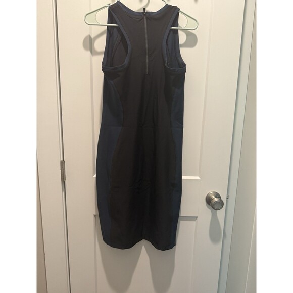 Athleta S Small En Route Dress colorblock Black Navy Blue Sleeveless Boho - Picture 4 of 4
